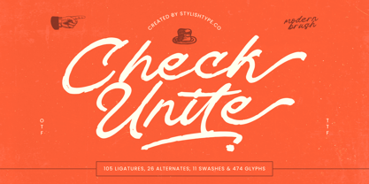 Check Unite Font Poster 1