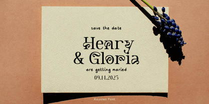 Keyolan Font Poster 2