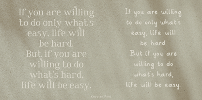 Keyolan Font Poster 9