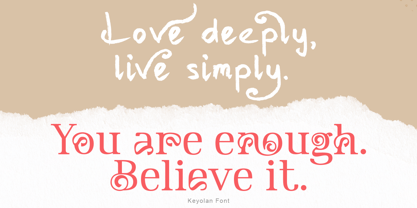 Keyolan Font Poster 10