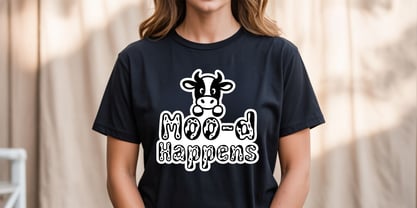 Simple Cow Font Poster 5