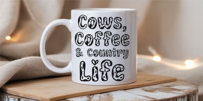Simple Cow Font Poster 7