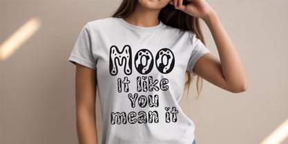 Simple Cow Font Poster 6