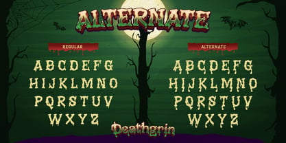 Deathgrin Font Poster 5