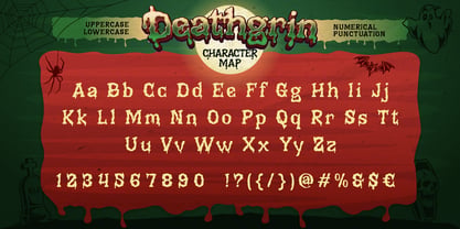 Deathgrin Font Poster 2