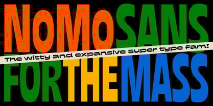NoMo Sans Font Poster 1