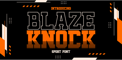 Blaze Knock Font Poster 1