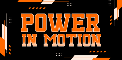 Blaze Knock Font Poster 2