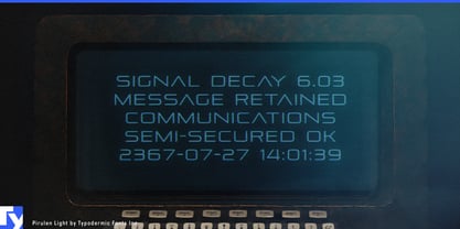 Pirulen Font Poster 2