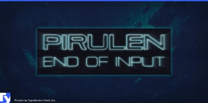 Pirulen Font Poster 1