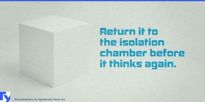 Astrochemistry Font Poster 7