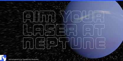 Astrochemistry Font Poster 6