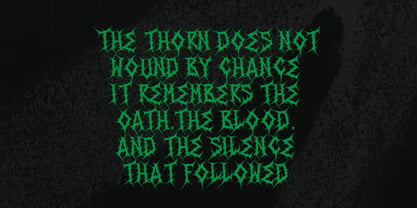 Thorn Oath Font Poster 3