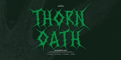 Thorn Oath Font Poster 1