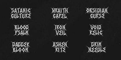 Thorn Oath Font Poster 6