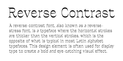 Ronders Reverse Contrast Font Poster 2