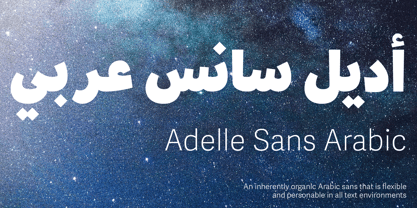 Adelle Sans Arabic Font Poster 1