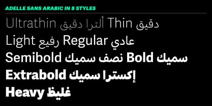 Adelle Sans Arabic Font Poster 2