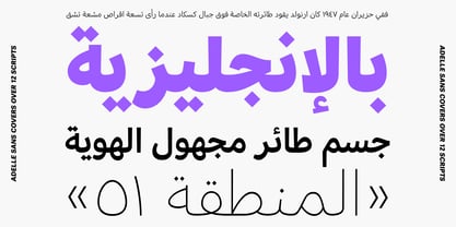 Adelle Sans Arabic Font Poster 3