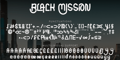 Black Mission Font Poster 7
