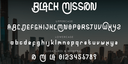 Black Mission Font Poster 6
