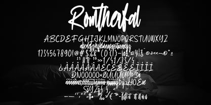 Romtherfal Font Poster 2