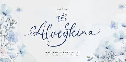 Alveykina Font Poster 1