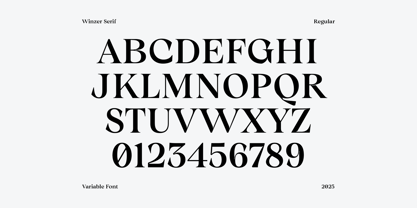 Winzer Serif Variable Font Poster 4