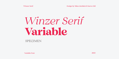 Winzer Serif Variable Font Poster 1