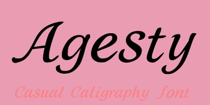 Agesty Font Poster 1
