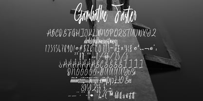 Gambathe Faster Font Poster 2