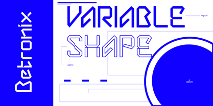 Betronix line Font Poster 5