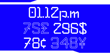 Betronix line Font Poster 8