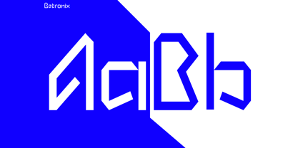 Betronix line Font Poster 7