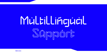 Betronix line Font Poster 12