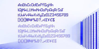 Betronix line Font Poster 2