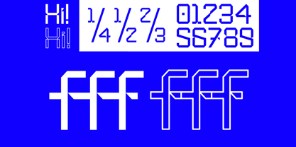 Betronix line Font Poster 6