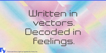 Polarized Font Poster 6