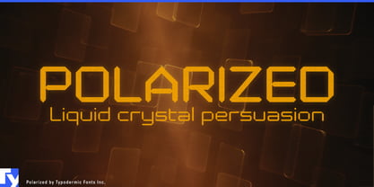 Polarized Font Poster 1