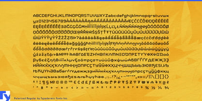 Polarized Font Poster 7