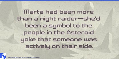 Polarized Font Poster 3