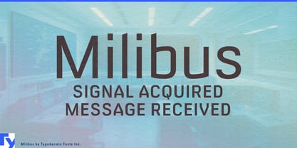 Milibus Font Poster 1