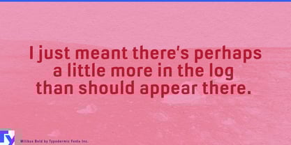 Milibus Font Poster 5