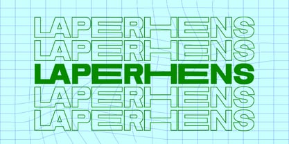 Laperhens Font Poster 2