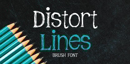 Distort Lines Font Poster 1