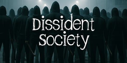 Distort Lines Font Poster 5