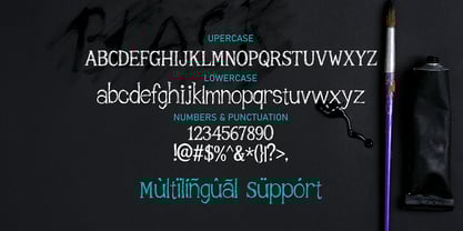 Distort Lines Font Poster 2