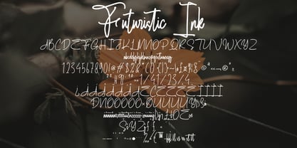 Futuristic Ink Font Poster 2