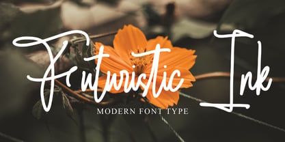 Futuristic Ink Font Poster 1