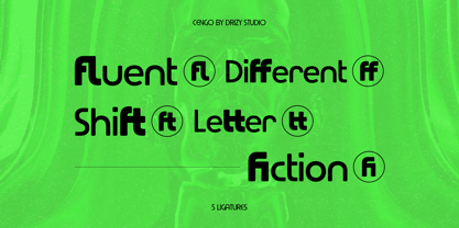 Cengo Font Poster 5